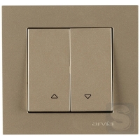 Вимикач для жалюзі Arvia Electric KAREN Титан (20 05 2000 216)